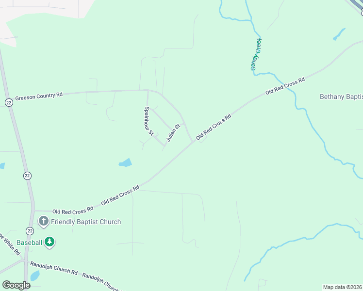 map of restaurants, bars, coffee shops, grocery stores, and more near 3561 Old Red Cross Road in Climax