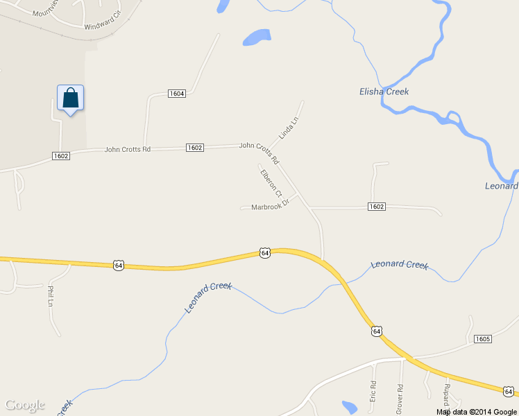 map of restaurants, bars, coffee shops, grocery stores, and more near 159 Marbrook Drive in Mocksville