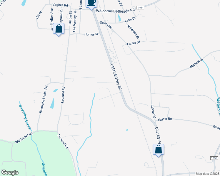 map of restaurants, bars, coffee shops, grocery stores, and more near 150 Hilary Street in Lexington