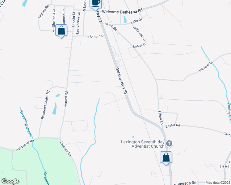 map of restaurants, bars, coffee shops, grocery stores, and more near 150 Hilary Street in Lexington
