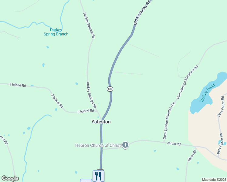 map of restaurants, bars, coffee shops, grocery stores, and more near 12879-13593 County Highway 571 in White