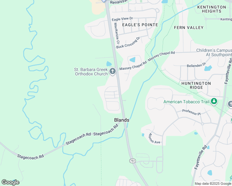 map of restaurants, bars, coffee shops, grocery stores, and more near 1203 Great Egret Way in Durham