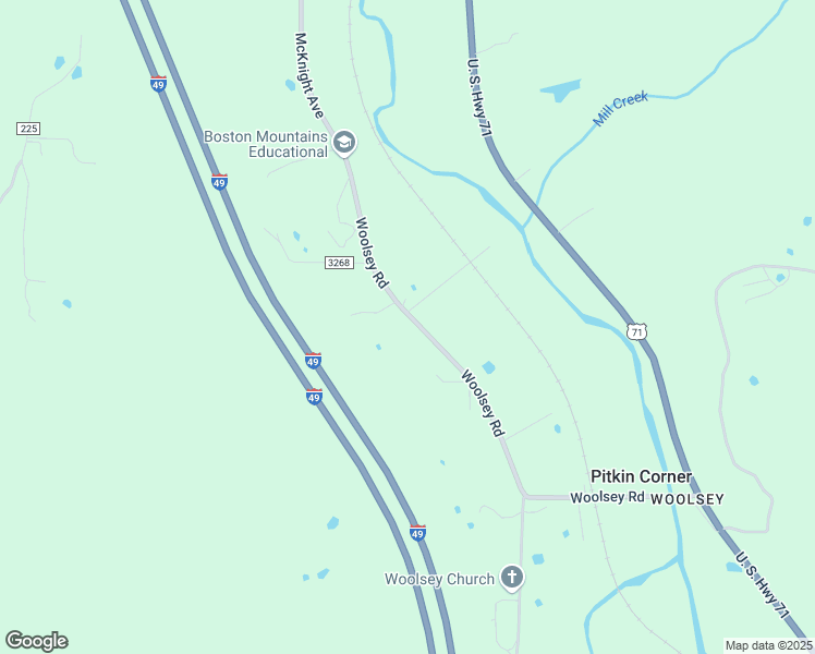 map of restaurants, bars, coffee shops, grocery stores, and more near 15077 Woolsey Road in West Fork