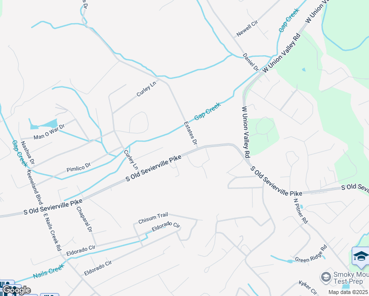 map of restaurants, bars, coffee shops, grocery stores, and more near 813 South Old Sevierville Pike in Seymour