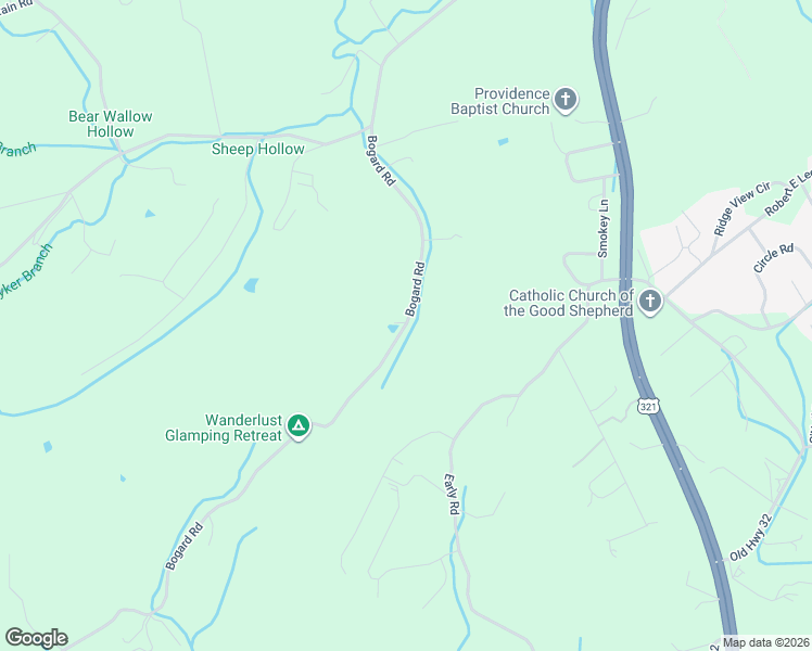 map of restaurants, bars, coffee shops, grocery stores, and more near 2406 Bogard Road in Newport