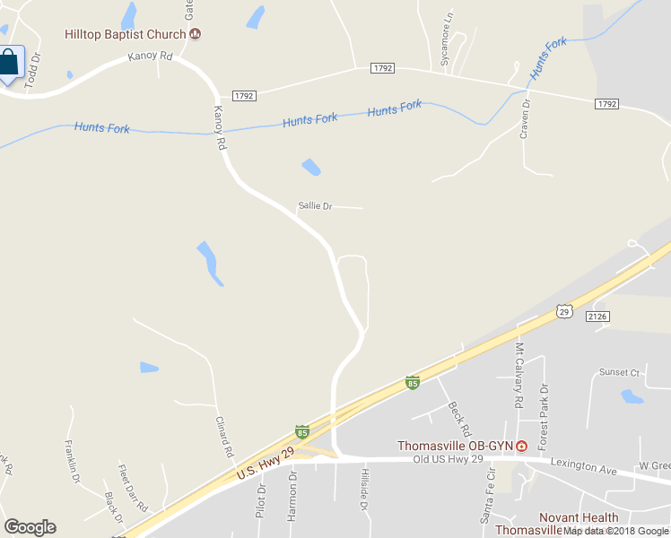 map of restaurants, bars, coffee shops, grocery stores, and more near State Road 1787 in Thomasville