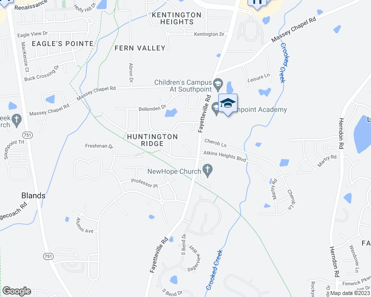 map of restaurants, bars, coffee shops, grocery stores, and more near 11 Bravehart Court in Durham