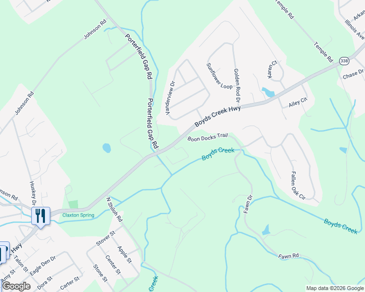 map of restaurants, bars, coffee shops, grocery stores, and more near 131 Van Gilder Way in Seymour