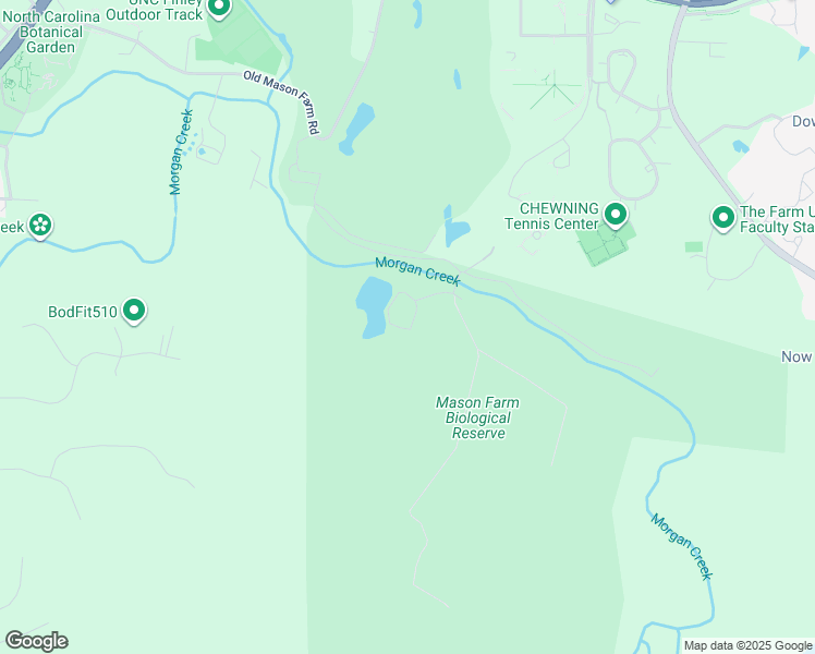 map of restaurants, bars, coffee shops, grocery stores, and more near Unnamed Road in Chapel Hill