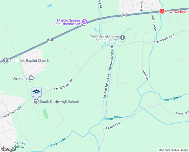 map of restaurants, bars, coffee shops, grocery stores, and more near 1800 Tipton Station Road in Knoxville