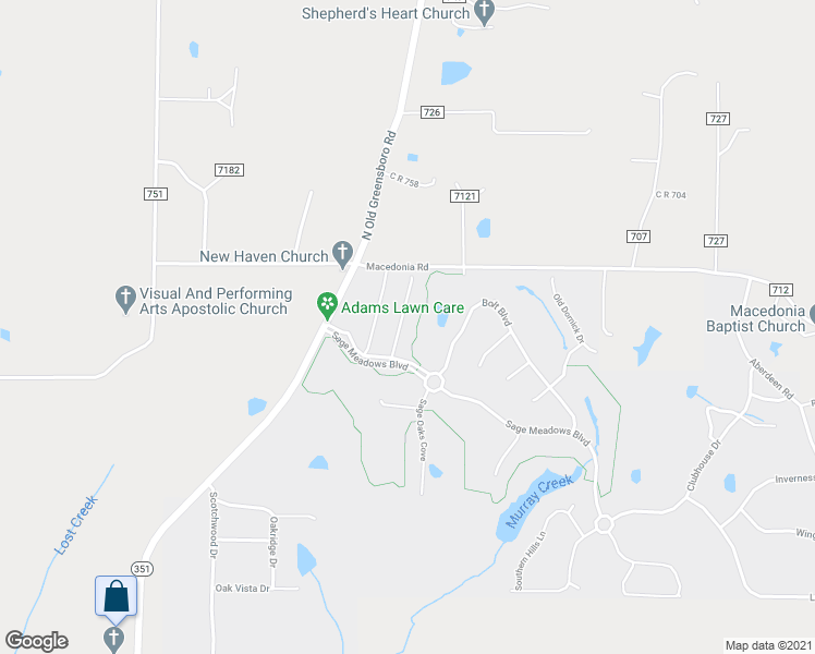 map of restaurants, bars, coffee shops, grocery stores, and more near 3424 Western Gales Drive in Jonesboro