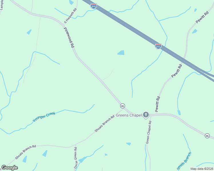 map of restaurants, bars, coffee shops, grocery stores, and more near 7454 Pinewood Road in Primm Springs