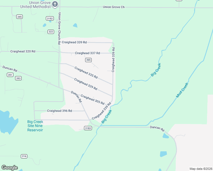 map of restaurants, bars, coffee shops, grocery stores, and more near 161-171 Craighead 335 Road in Jonesboro