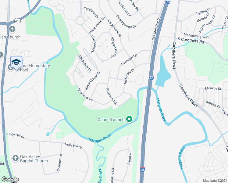 map of restaurants, bars, coffee shops, grocery stores, and more near 243 Riverbend Drive in Franklin