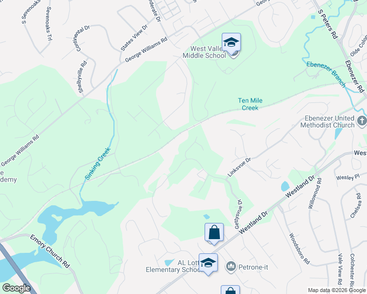 map of restaurants, bars, coffee shops, grocery stores, and more near 9323 Hidden Green Lane in Knoxville