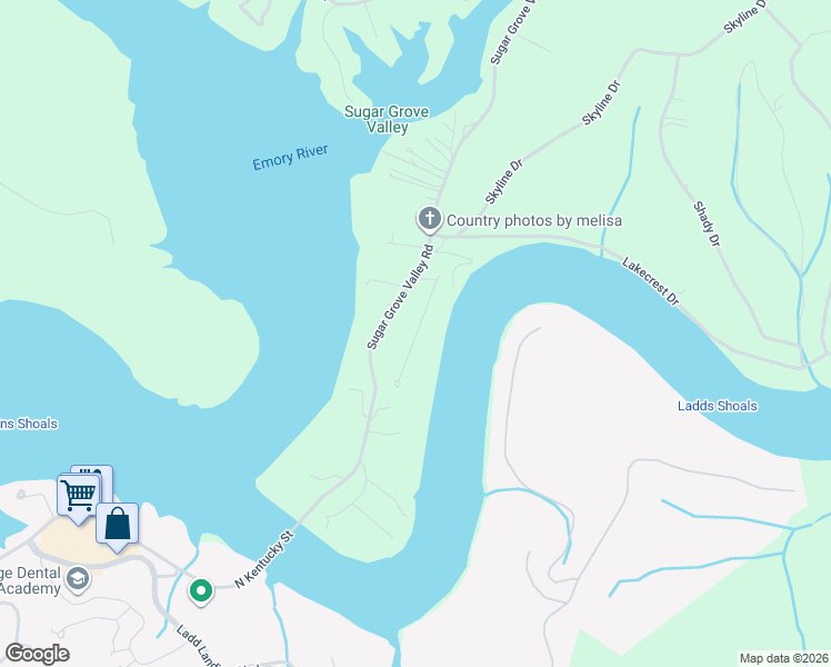 map of restaurants, bars, coffee shops, grocery stores, and more near 110 Lakeview Drive in Harriman