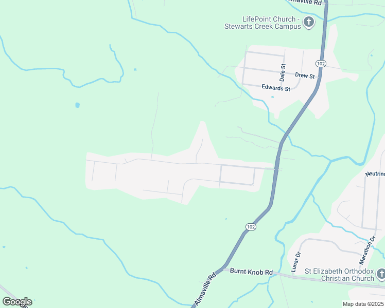 map of restaurants, bars, coffee shops, grocery stores, and more near 107 Stonewood Court in Smyrna