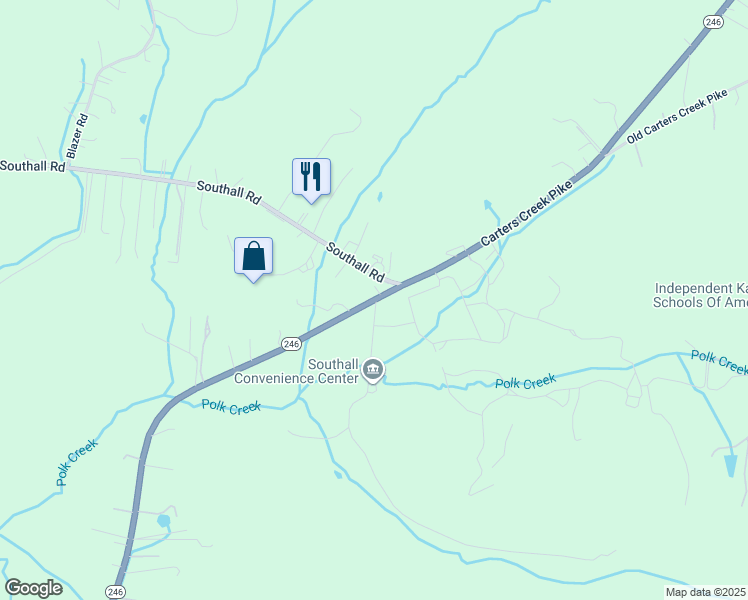 map of restaurants, bars, coffee shops, grocery stores, and more near in Williamson County