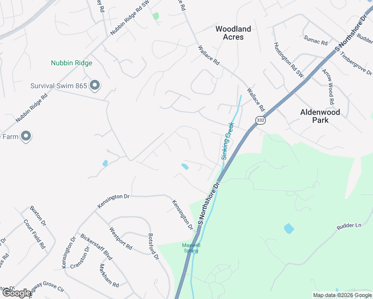 map of restaurants, bars, coffee shops, grocery stores, and more near 1223 Hamstead Court in Knoxville
