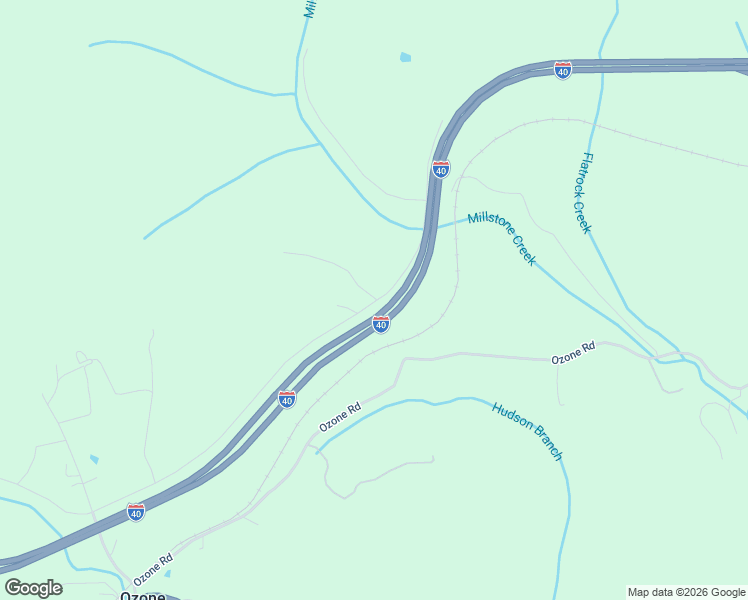 map of restaurants, bars, coffee shops, grocery stores, and more near 709 Ozone Access Road in Rockwood