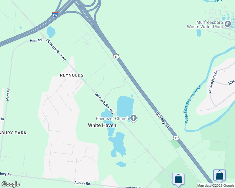 map of restaurants, bars, coffee shops, grocery stores, and more near 3332-3644 Old Nashville Highway in Murfreesboro