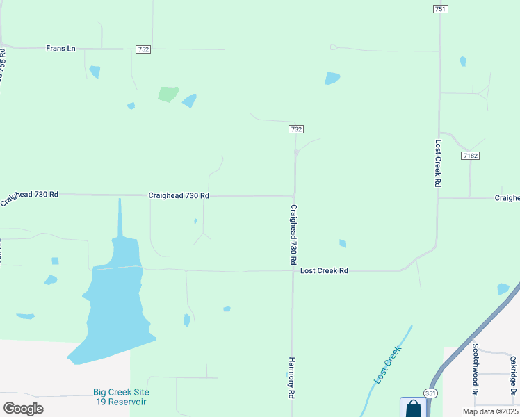 map of restaurants, bars, coffee shops, grocery stores, and more near 932 County Road 730 in Jonesboro