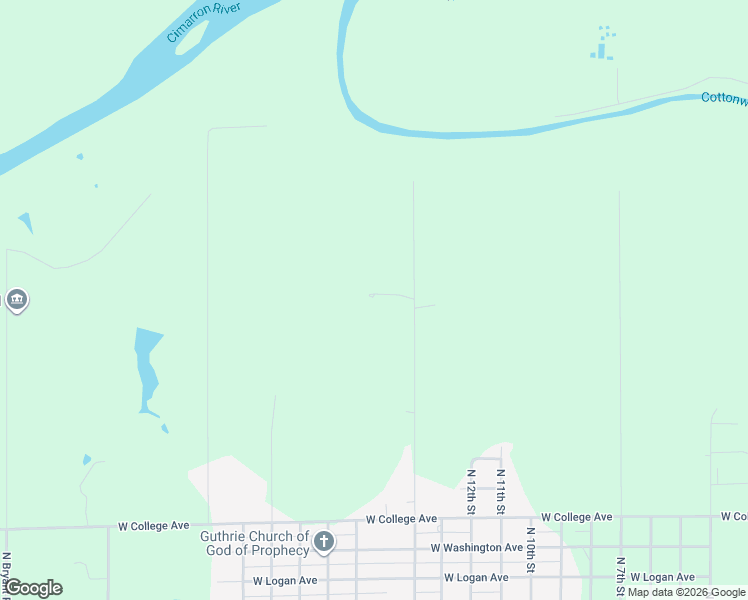 map of restaurants, bars, coffee shops, grocery stores, and more near 113 North 2nd Street in Guthrie