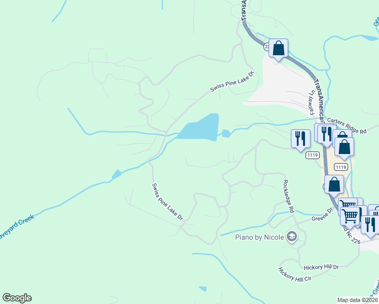 map of restaurants, bars, coffee shops, grocery stores, and more near in Mitchell County