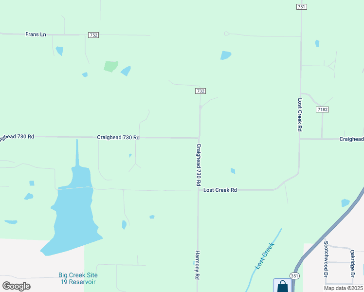 map of restaurants, bars, coffee shops, grocery stores, and more near 932 County Road 730 in Jonesboro
