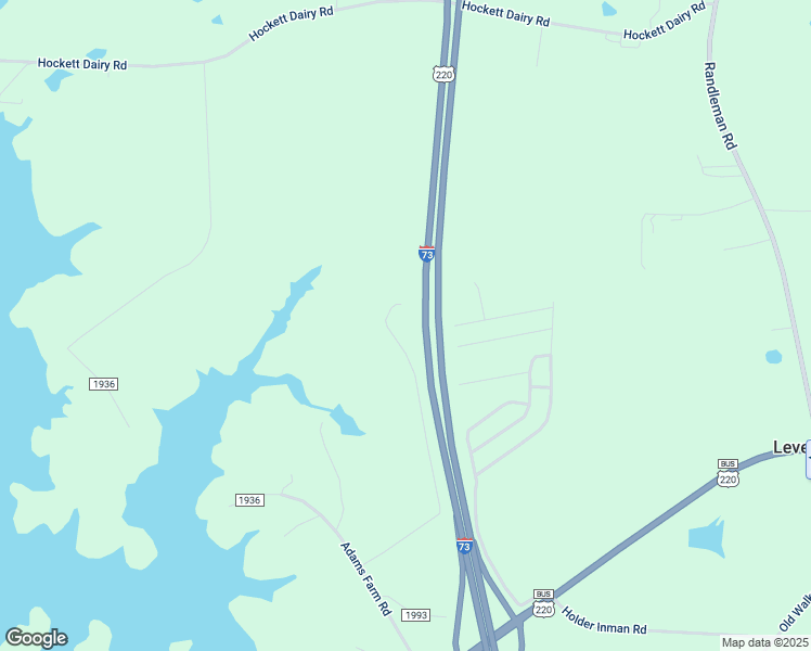 map of restaurants, bars, coffee shops, grocery stores, and more near 6778 Hockett Trail in Randleman