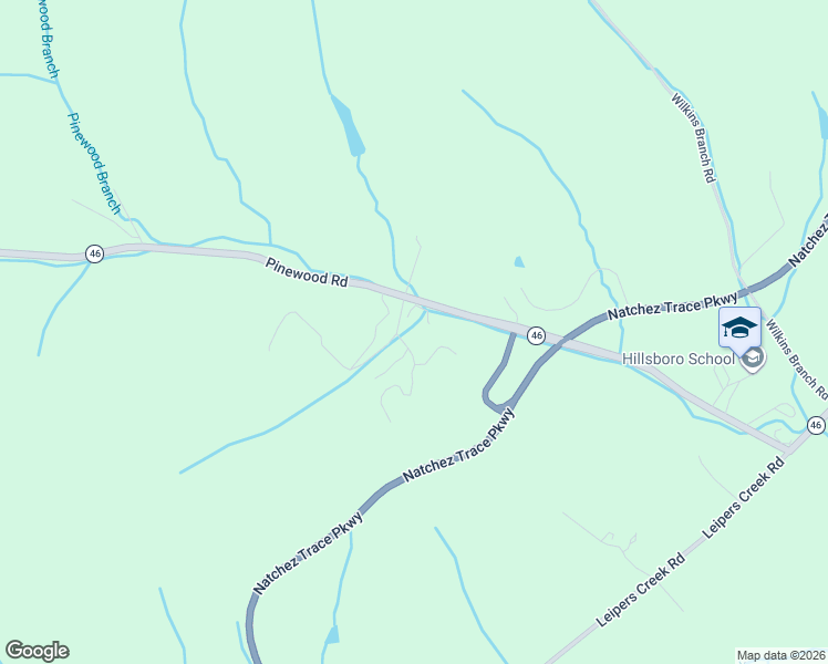 map of restaurants, bars, coffee shops, grocery stores, and more near 5467 Pinewood Road in Franklin