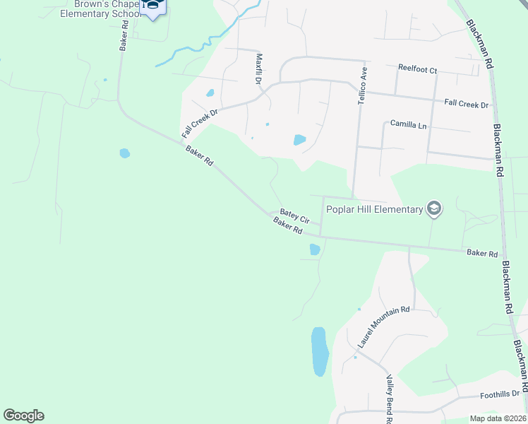 map of restaurants, bars, coffee shops, grocery stores, and more near 5518 Batey Circle in Murfreesboro