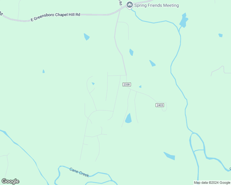 map of restaurants, bars, coffee shops, grocery stores, and more near 5353 Longspur Drive in Snow Camp
