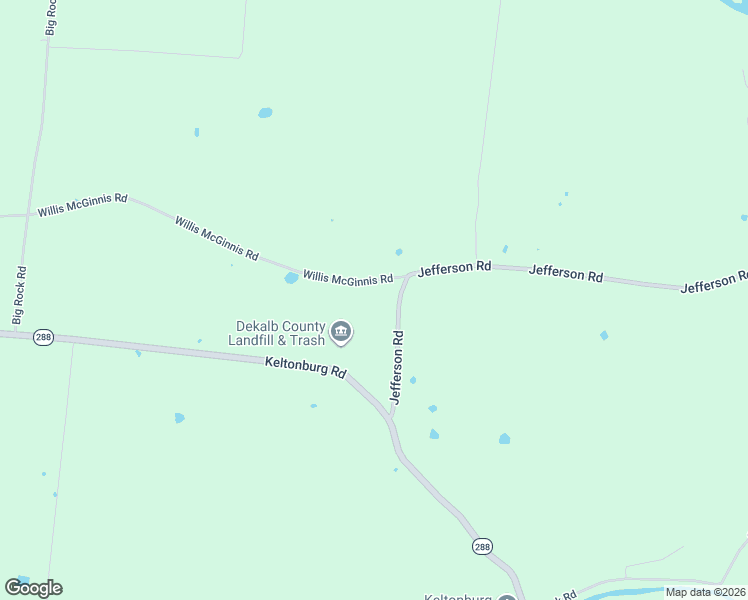 map of restaurants, bars, coffee shops, grocery stores, and more near 1438 Willis McGinnis Road in Smithville