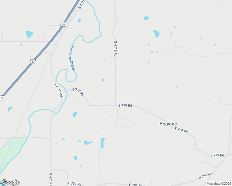 map of restaurants, bars, coffee shops, grocery stores, and more near 77511 South 4715 Road in Westville