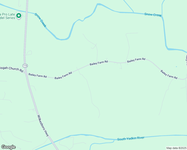 map of restaurants, bars, coffee shops, grocery stores, and more near Bailey Farm Road in Statesville