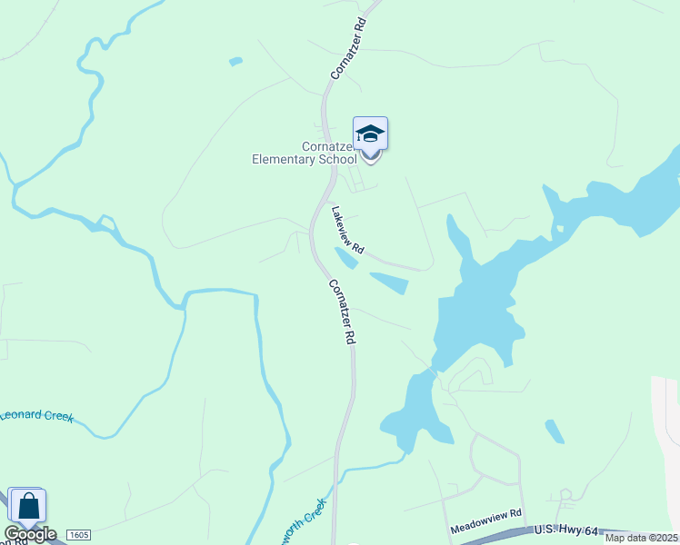 map of restaurants, bars, coffee shops, grocery stores, and more near 422 Cornatzer Road in Mocksville