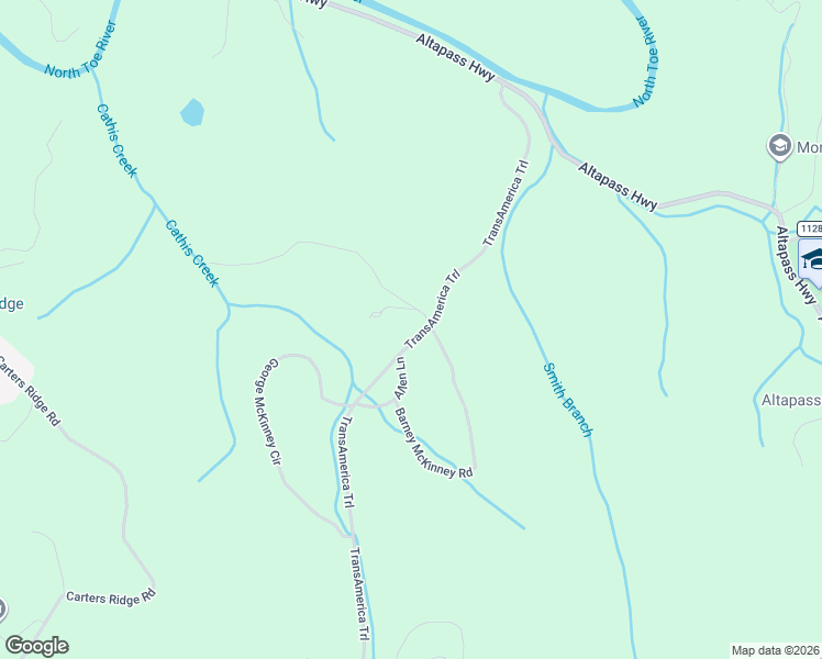 map of restaurants, bars, coffee shops, grocery stores, and more near 17 Vance Farm Road in Spruce Pine