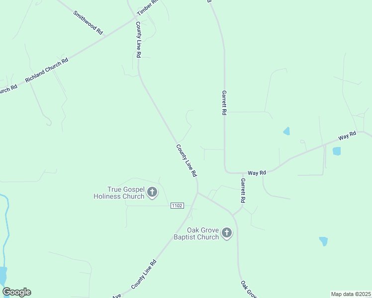 map of restaurants, bars, coffee shops, grocery stores, and more near 7764 County Line Rd in Liberty