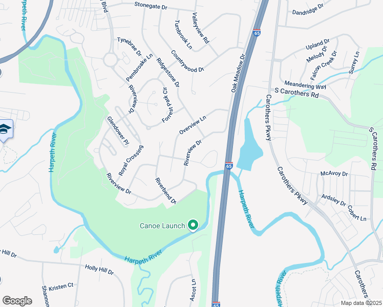map of restaurants, bars, coffee shops, grocery stores, and more near 538 Riverview Drive in Franklin