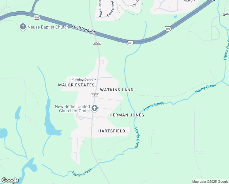 map of restaurants, bars, coffee shops, grocery stores, and more near 4712 Upchurch Lane in Wake Forest