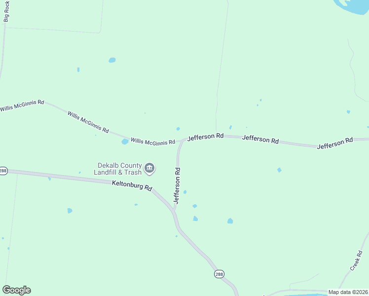 map of restaurants, bars, coffee shops, grocery stores, and more near 1438 Willis McGinnis Road in Smithville