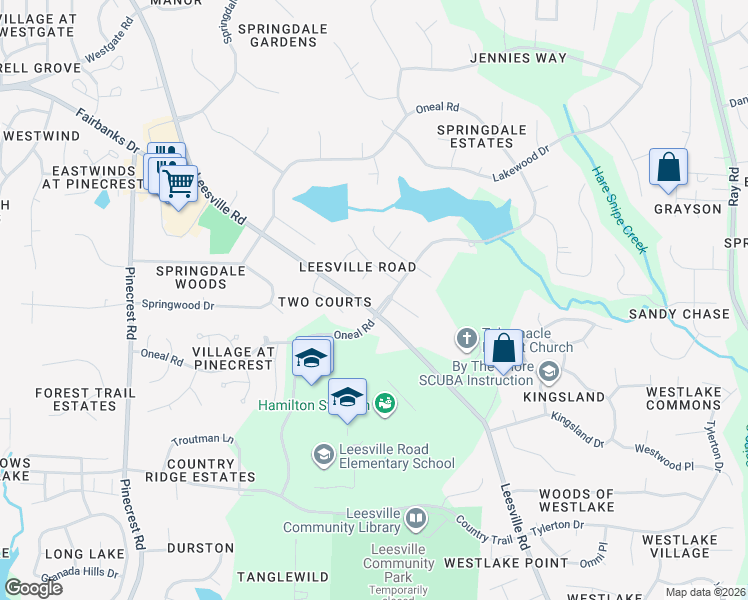 map of restaurants, bars, coffee shops, grocery stores, and more near 8501 Oneal Road in Raleigh