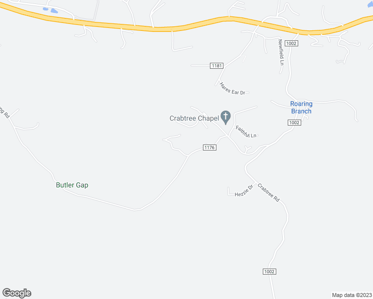 map of restaurants, bars, coffee shops, grocery stores, and more near 26 Forbes Lane in Spruce Pine