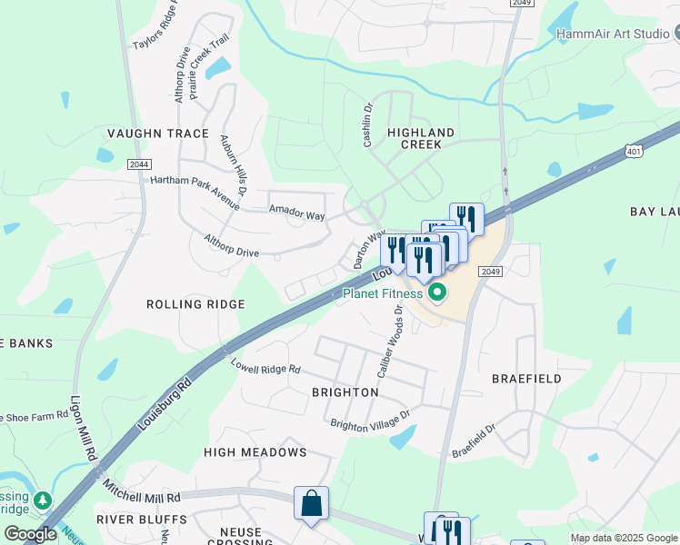 map of restaurants, bars, coffee shops, grocery stores, and more near 4008 Swinton Street in Raleigh