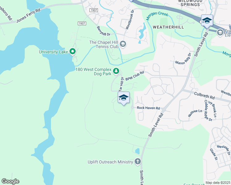map of restaurants, bars, coffee shops, grocery stores, and more near in Carrboro