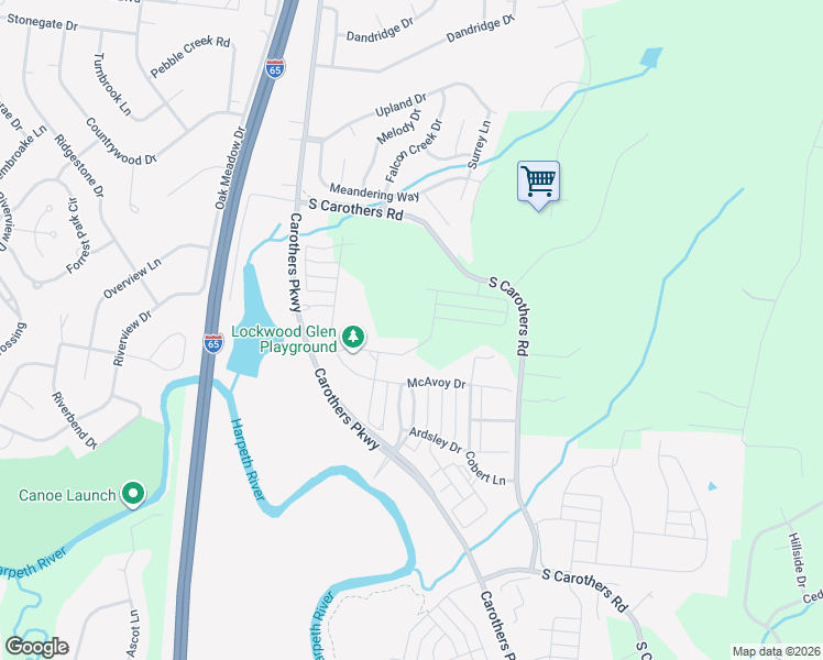 map of restaurants, bars, coffee shops, grocery stores, and more near 221 Halswelle Drive in Franklin