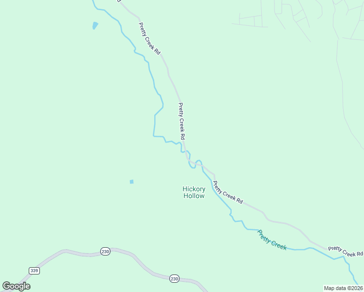 map of restaurants, bars, coffee shops, grocery stores, and more near 2650 Pretty Creek Road in Nunnelly