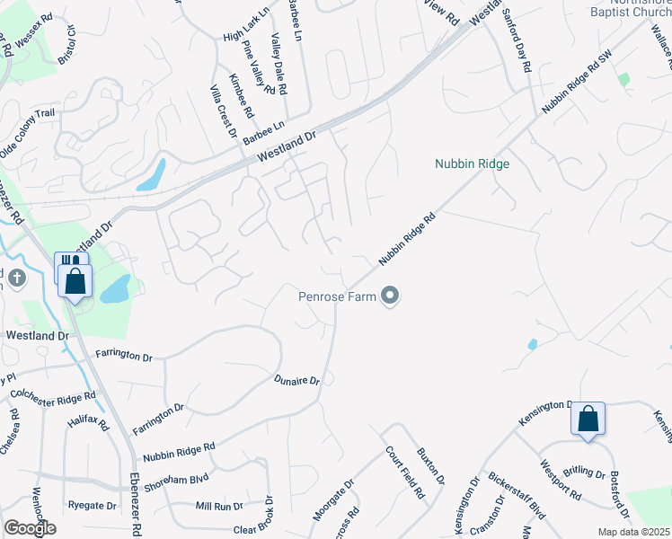 map of restaurants, bars, coffee shops, grocery stores, and more near 8408 Ashley Oak Way in Knoxville