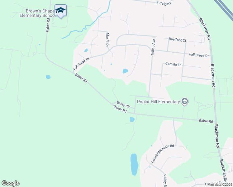 map of restaurants, bars, coffee shops, grocery stores, and more near 5518 Batey Circle in Murfreesboro